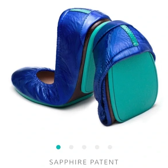Tieks Shoes Tieks Blue Sapphire Patent Flats Poshmark